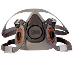 Respirador 3M Half Facepiece 6300 NIOSH Large para pintura Respirador 3M Half Facepiece 6300 NIOSH Large para pintura