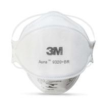 Respirador 3m pff2 aura 9320+br sem valvula branco ca 30592 hb004385173