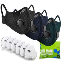 Respirador de máscara de pó BASE CAMP M Plus com filtros de carbono