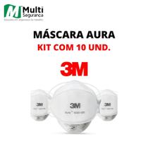 Respirador de Partículas Série 3M Aura 9210+, N95 kit com 10 unidades