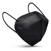 Respirador Descartavel KN95 c/ Elastico 10un Preto - Hey Tec