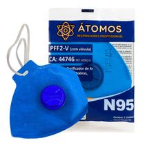 Respirador PFF2 Com Valvula Atomo Mascara Protetora 100 Unid