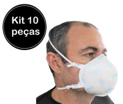 Respirador pff2 n95 gvs branca ( kit 10 pç )