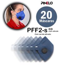 Respirador PFF2 VO Com Valvula Camper N95 Alta Qualidade 20 Unidades - CA 38943