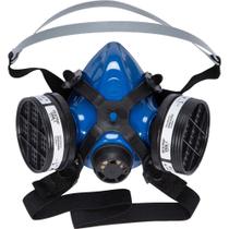 Respirador Semifacial com 2 Cartuchos Para Gases Ácidos, Azul, Mig22-ga Destra Respirador Semifacial com 2 Cartuchos Para Gases Ácidos, Azul, Mig22-ga Destra