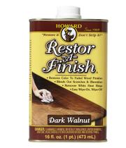 Restaurador de madeira HOWARD RF6016 Restor-A-Finish 473 ml de nogueira escura