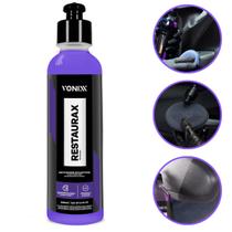 Restaurador de Plásticos Automotivos Vonixx Restaurax Brilho e Proteção Contra Ressecamento 240ml 1 unidade Restaurador de Plásticos Automotivos Vonixx Restaurax Brilho e Proteção Contra Ressecamento 240ml 1 unidade