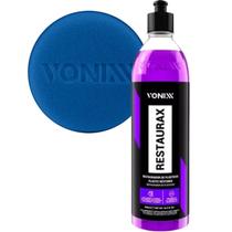 Restaurador Plástico Carro Restaura Parachoque Vonixx Restaurax 500ml e Aplicador