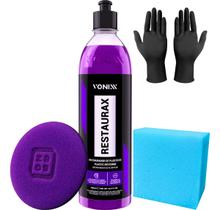 Restaurax Restaurador De Plásticos Aplicador Vonixx Luvas