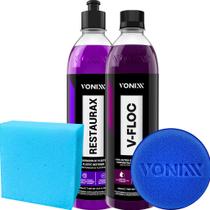 Restaurax Revitalizador + Shampoo Automotivo V-floc Vonixx Restaurax Revitalizador + Shampoo Automotivo V-floc Vonixx