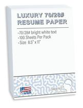 Resume Paper Cranium Press 70 libras Luxury Bright White 100 folhas Resume Paper Cranium Press 70 libras Luxury Bright White 100 folhas