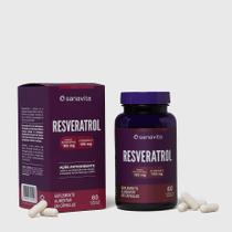 Resveratrol (165 mg) Sanavita Vegano Vitamina C Antioxidante 60 caps