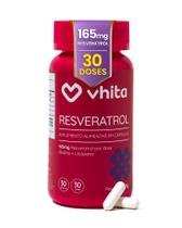 Resveratrol 165mg com biotina , licopeno e proantocianidinas de 30 cápsulas Vhita