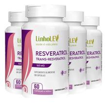 Resveratrol 4 X 60 Cápsulas Linho Lev
