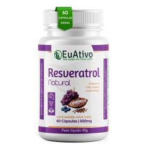 Resveratrol 500mg 60 Cápsulas EUATIVO