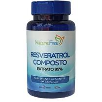 Resveratrol Composto 60 Cápsulas 500mg - NathurePro