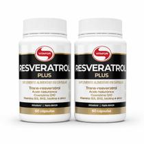 Resveratrol Plus Vitafor Kit com 2 Frascos de 60 Cápsulas