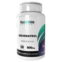 Resveratrol Semente de Uva 120 Capsulas 500mg Nutrivale