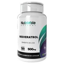 Resveratrol Semente de Uva 120 Capsulas 500mg Nutrivale Resveratrol Semente de Uva 120 Capsulas 500mg Nutrivale