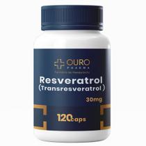 Resveratrol Transresveratrol Original com Laudo 30mg - 60 ou 120 cápsulas Resveratrol Transresveratrol Original com Laudo 30mg - 60 ou 120 cápsulas