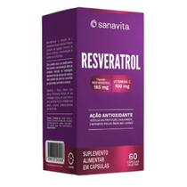 Resveratrol + Vitamina C - 60 caps - Sanavita