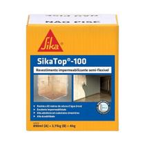 Resvimento Impermeabilizante Cinza 4KG Sika Sikatop-100