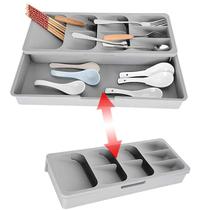 Retângulo Compartimentos Organizador de talheres Divisória de gaveta Diária Bandeja Casa Cozinha Colher Garfo Caixa de S Retângulo Compartimentos Organizador de talheres Divisória de gaveta Diária Bandeja Casa Cozinha Colher Garfo Caixa de S