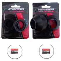 Retentor Bengala + Guarda Pó + Anel Trava Titan 125 Até 99