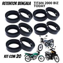 Retentor Bengala Today 1995 a 1999 Titan125 2000 a 2008 Fan Biz100 Biz125 2005 a 2011 Pop100 Kit 20 Retentor Bengala Today 1995 a 1999 Titan125 2000 a 2008 Fan Biz100 Biz125 2005 a 2011 Pop100 Kit 20