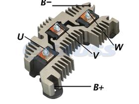 Retificador Do Alternador Kadett Monza Omega Vectra 120A - Gauss - GA1801