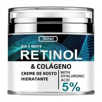 Retinol e colágeno creme facial, Ácido hialurônico, Retinol