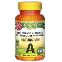 Retinol - Vitamina A 500mg 60 cáps - Unilife