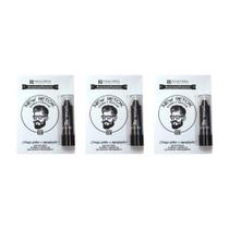 Retok Para Barba E Bigode Anaconda 3G-Preto-Kit C/3Un