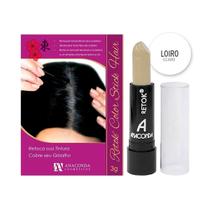 Retoque Coloração Instantâneo Bastão Retok Color Stick Hair Anaconda 3g - Batom Cobertura Temporária Cabelos Brancos Grisalhos - Anaconda Cosméticos