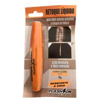RETOQUE LIQUIDO FLASH ON 6.0 LOURO ESCURO 8G - Cobertura de Cabelos Grisalhos