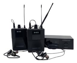 Retorno In-ear Soundvoice Sv-01d Sem Fio Duplo Com Receptor