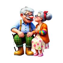 Retrato De Avó E Avô Em Mosaico De Diamante, Pintura De Diamante Quadrada Completa, Presente Único