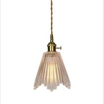 Retro Brass Glass Chandelier Kitchen Hotel Homestay Decoração Quarto Bedside Dining Bar Counter Japanese Lamp