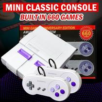 Retro Mini Game Console com 660 Jogos Clássicos