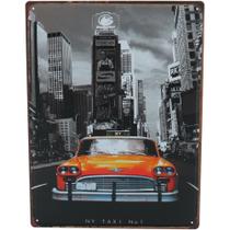 RETRO PLACA DECORATIVA 40x30xMETAL COLOR