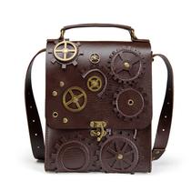 Retro Steampunk Women Shoulder Bags Vintage Clock Money Clutch Handbag Daily Ladies Casual Crossbody Purse Fashion Personality Accessories