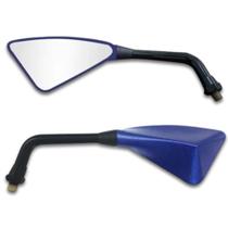 Retrovisor Arrow Capa Azul Haste De Aço Preta Honda Retrovisor Arrow Capa Azul Haste De Aço Preta Honda