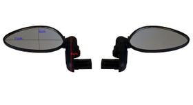 Retrovisor Articulado Para Ponta De Guidão Custom Cafe Racer convexo