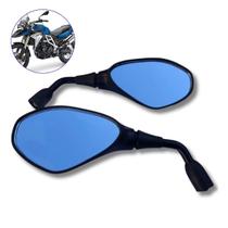 Retrovisor Bmw F800 Rebaixado 90 Honda Lente Convexo Azul Retrovisor Bmw F800 Rebaixado 90 Honda Lente Convexo Azul