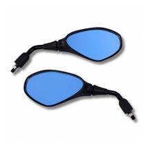 Retrovisor Bmw F800 Rebaixado 90 Honda Lente Convexo Azul Retrovisor Bmw F800 Rebaixado 90 Honda Lente Convexo Azul
