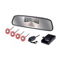 Retrovisor Carro Lcd Com Sensor Embutido Câmera De Ré Kx3 Retrovisor Carro Lcd Com Sensor Embutido Câmera De Ré Kx3