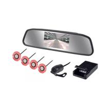 Retrovisor Carro Lcd Com Sensor Embutido Câmera De Ré Kx3