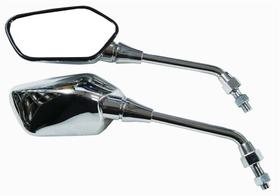 Retrovisor Cb300 Mini Cromado Par Retrovisor Cb300 Mini Cromado Par