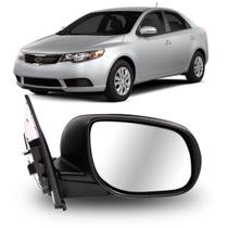 Retrovisor Cerato 2009 2010 2011 Elétrico C/ Aquecedor Liso Preto