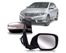 Retrovisor City 2009 2010 2011 A 2014 Eletrico Com Pisca